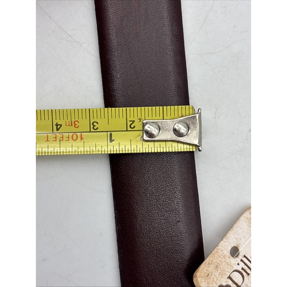 vintage Christian Dior Leather belt 218585 Brown/burgundy Size 34 NWT Mens - Picture 9 of 11